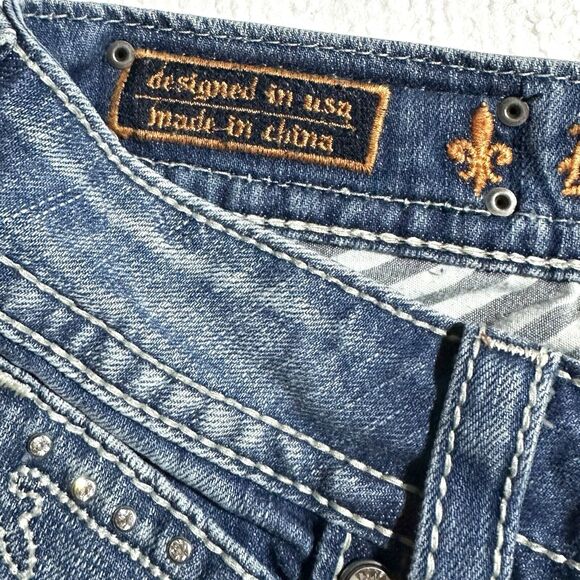 Rock Revival Denim Noelle Capri Ankle Jeans Womens Size 29 29x28 Low Rise - Picture 4 of 14